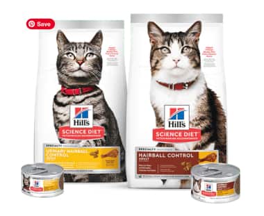 Science light and perfect weight cat food