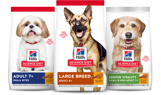 Gama de alimentos Hill's Science Diet para razas de diferentes tamaños